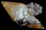 Sphalerite, Quartz and Calcite Association - Elmwood Mine #89698-1